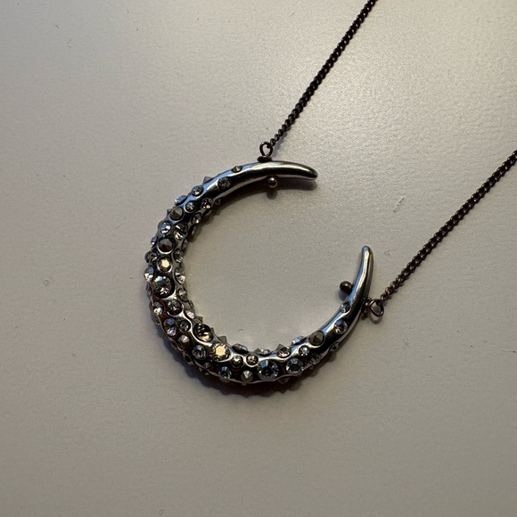 Alexis Bittar Crystal Encrusted Horseshoe Pendant Necklace - Picture 4 of 12